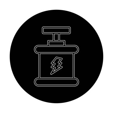  düz patlama simgesi, vektör illüstrasyonu