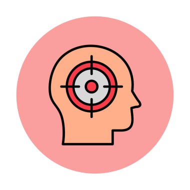 hedef simge, vektör illüstrasyonu basit tasarım