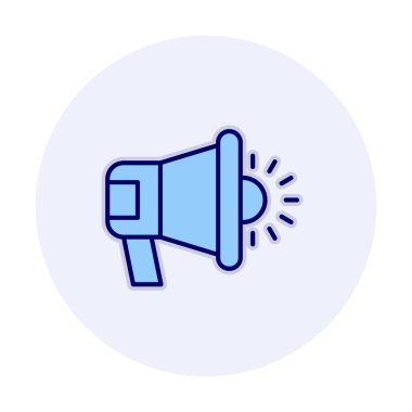 hoparlör, megafon simgesi. vektör çizim.  