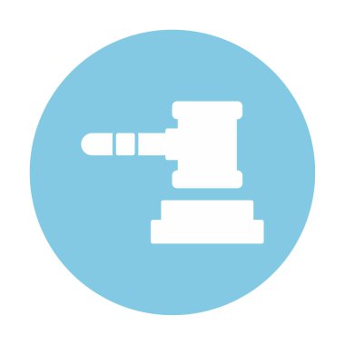 Yargıç Tokmak ikonu. vektör çizimi tasarımı