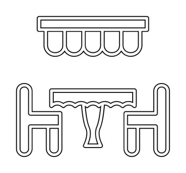 Restoran vektör illüstrasyonu, simge ögesi arkaplanı                                  