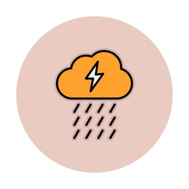 yağmur simgesi, vektör illüstrasyonu  