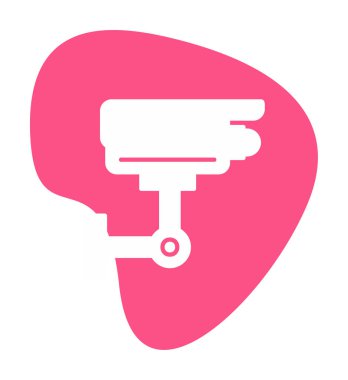 ccTV kamerasının vektör illüstrasyonu 