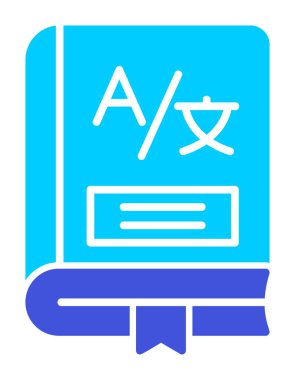 sözlük modern simgesinin vektör illüstrasyonu                               