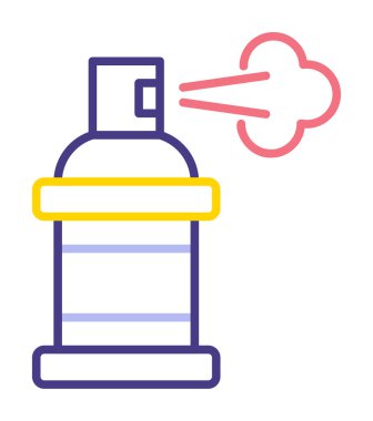 Boya spreyi simgesi, vektör illüstrasyonu 