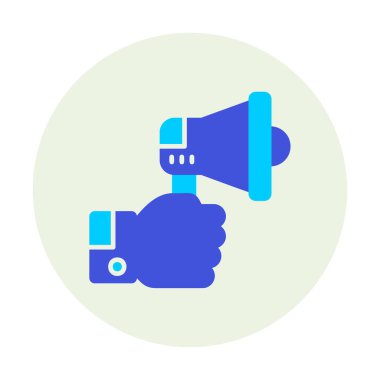 hoparlör, megafon simgesi. vektör çizim.  