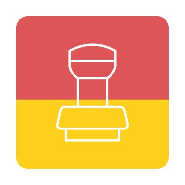 Dolu taslak biçiminde damgalama simgesi