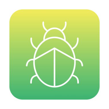  Basit düz uğur böceği vektör çizimi tasarımı