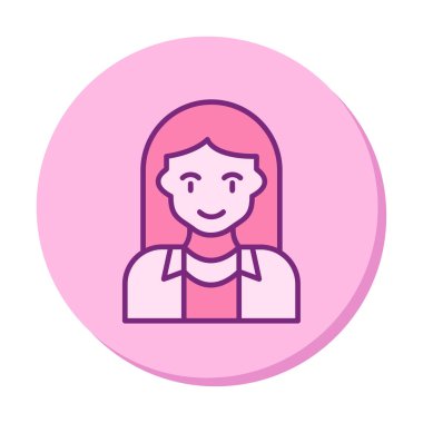 vektör kadın turist avatar karakteri 