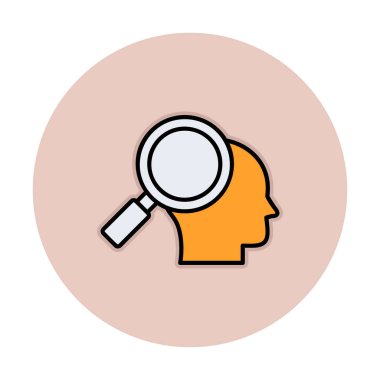 Basit Araştırma simgesi, vektör illüstrasyonu