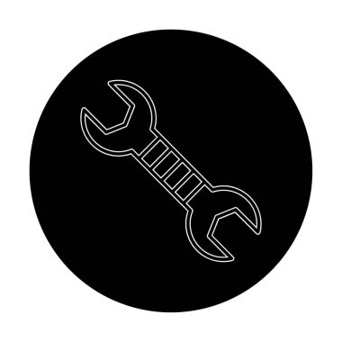 Wrench kutsal kişilerin resmi, vektör çizim