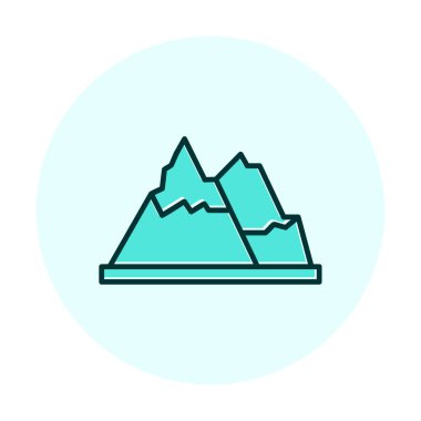 dağ ikonu vektör illüstrasyonu 