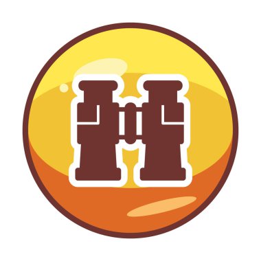 binoküler ikon vektör çizimi