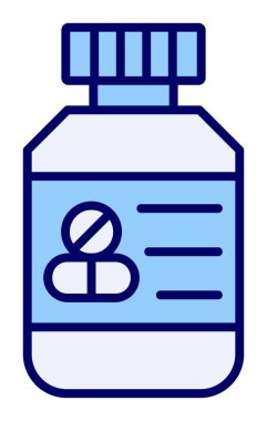 Hapları şişe simge vektör çizim   