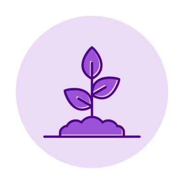 filizlenme simgesi, vektör illüstrasyonu  