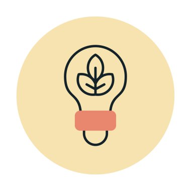 Ampul simgesi. vektör illüstrasyonu 