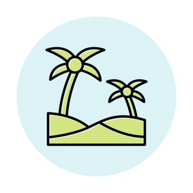 plaj simgesi vektörü beyaz arkaplanda izole edildi