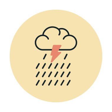 yağmur simgesi, vektör illüstrasyonu  