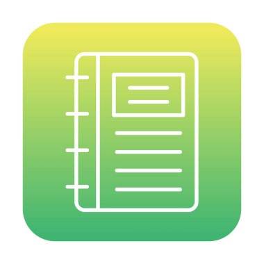 Not defteri web simge vektör çizim