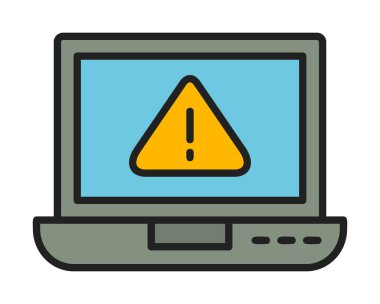 uyarı simgesi olan dizüstü bilgisayar 