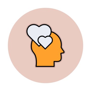 Aşık kişi ikon vektör illüstrasyonuName