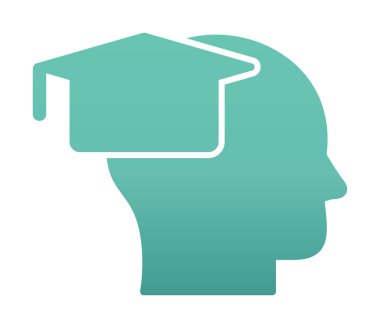 düz eğitim ikonu vektör illüstrasyon tasarımı