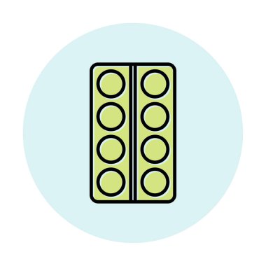 Modern İlaç simgesinin vektör illüstrasyonu                           