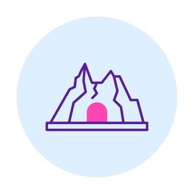 Simge dağındaki baston, vektör 