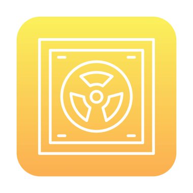 Radyoaktif simge, vektör illüstrasyonu