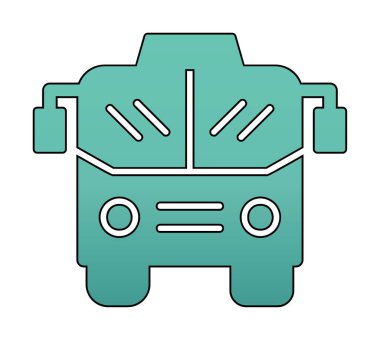 bus simgesi, vektör illüstrasyonu