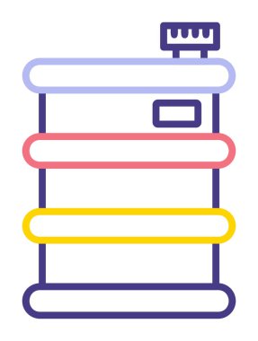 Fıçı ikonu. Vektör İllüstrasyonu