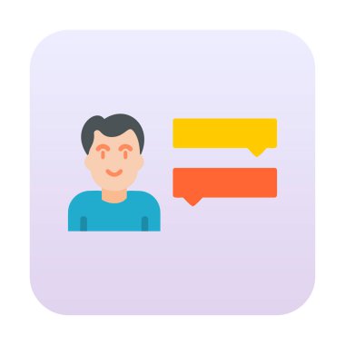 Röportaj simgesi çizimi