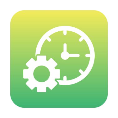 Zaman Yöneticisi web simgesi vektör illüstrasyonu