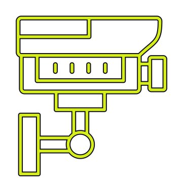 ccTV kamerasının vektör illüstrasyonu 