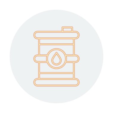 Petrol varil web simgesi, vektör çizim