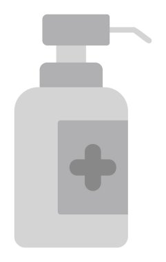 Dezenfektan şişesi ikonu. vektör illüstrasyonu 