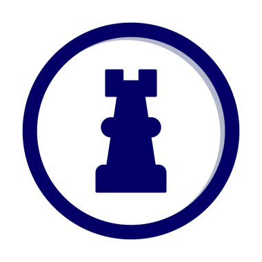 Satranç kalesi için vektör simgesi