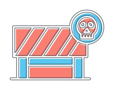 Tehlike Öndeki Yol İşareti, vektör çizimi