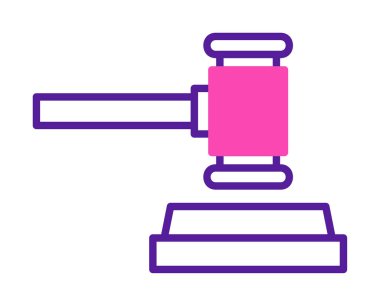 açık artırma çekiç ikonu vektör illüstrasyon tasarımı