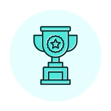 kupa simgesi, vektör çizimi