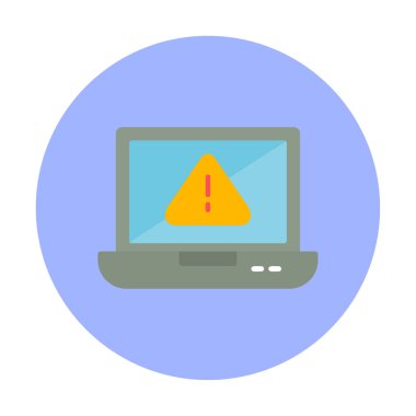 uyarı simgesi olan dizüstü bilgisayar 