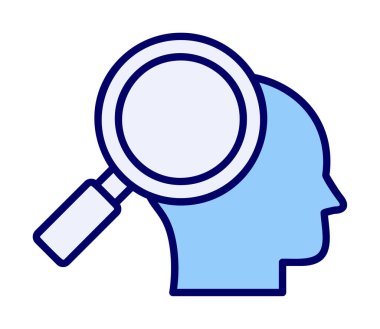 Basit Araştırma simgesi, vektör illüstrasyonu