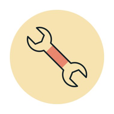 Wrench kutsal kişilerin resmi, vektör çizim