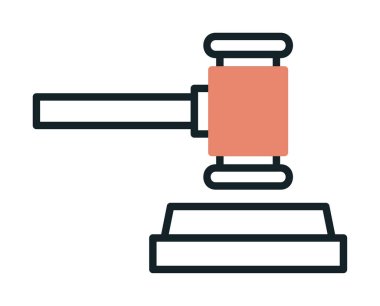 açık artırma çekiç ikonu vektör illüstrasyon tasarımı