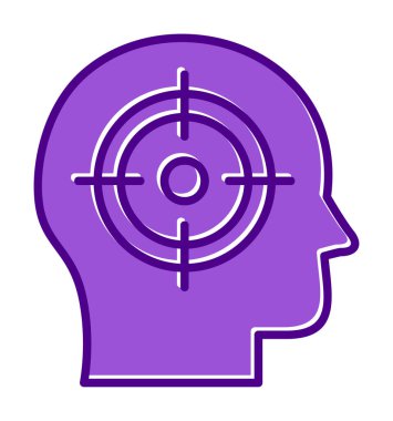 hedef simge, vektör illüstrasyonu basit tasarım