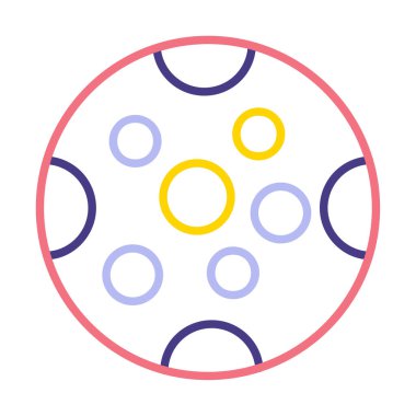 Dolunay düz ikonu. vektör illüstrasyonu 