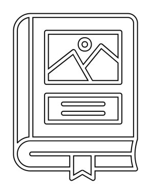Fotoğraf Albümü vektör simgesi modern vektör illüstrasyonu