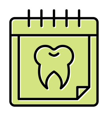 Vektör illüstrasyonundan diş atama simgesi 