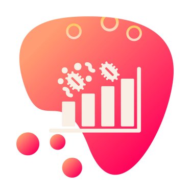 ilerlemeyi artıran veri analiz renk simgesi