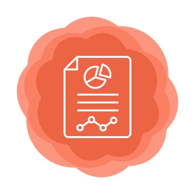 Analiz web simgesi vektör illüstrasyonu    